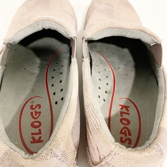 KLOGS Leather Pink Camouflage Comfort Shoes Clogs - Picture 5 of 9